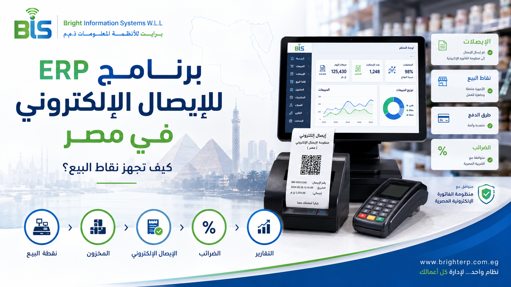برنامج ERP للإيصال الإلكتروني في مصر