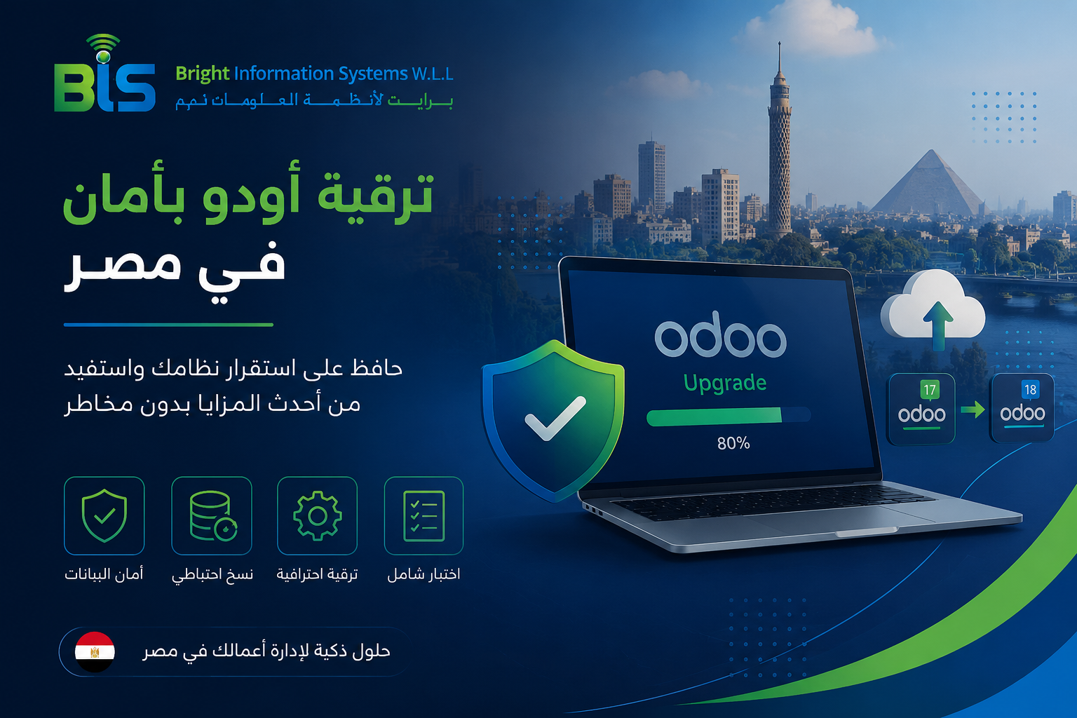 ترقية أودو بأمان