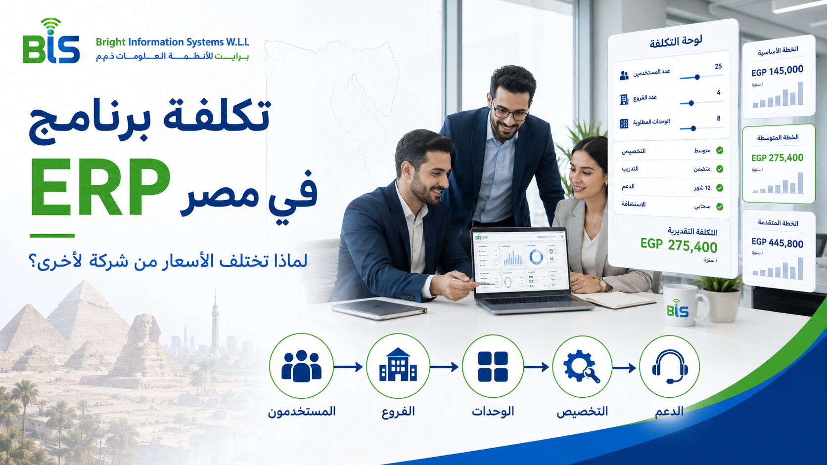 تكلفة برنامج ERP في مصر