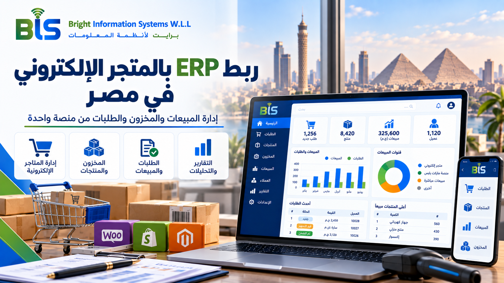 ربط ERP مع المتجر الإلكتروني في مصر
